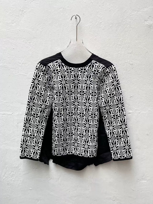 Comme des Garcons Homme Plus Black White Sweater