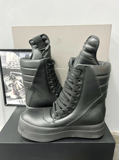 Rick Owens Mega High-Top Platform Sneakers