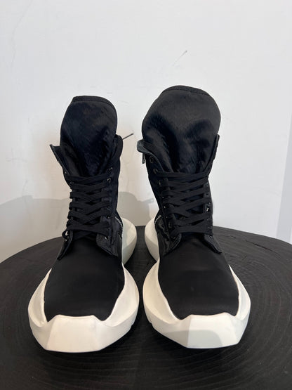 Rick Owens Drkshdw Nylon Mid-Top Sneakers