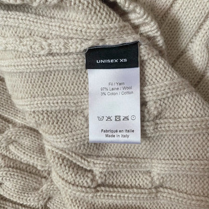 asymmetric knitted vest with multiple collars