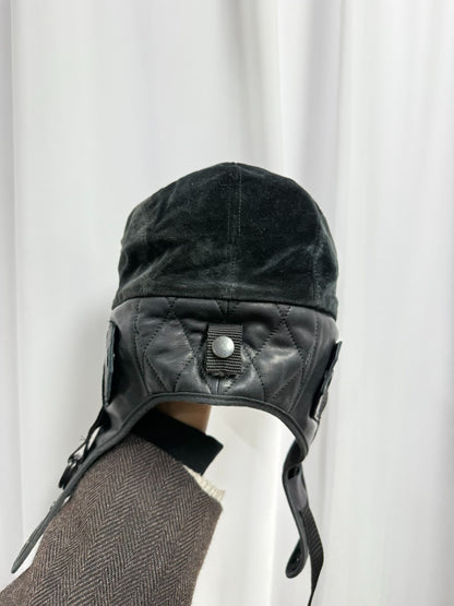 black military velvet painter cap