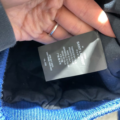Saint Laurent Blue Corduroy Baseball Jacket