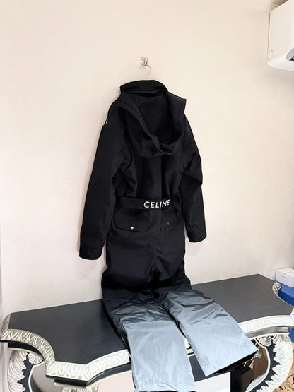 Celine Black Ski Overall Unisex Size 44