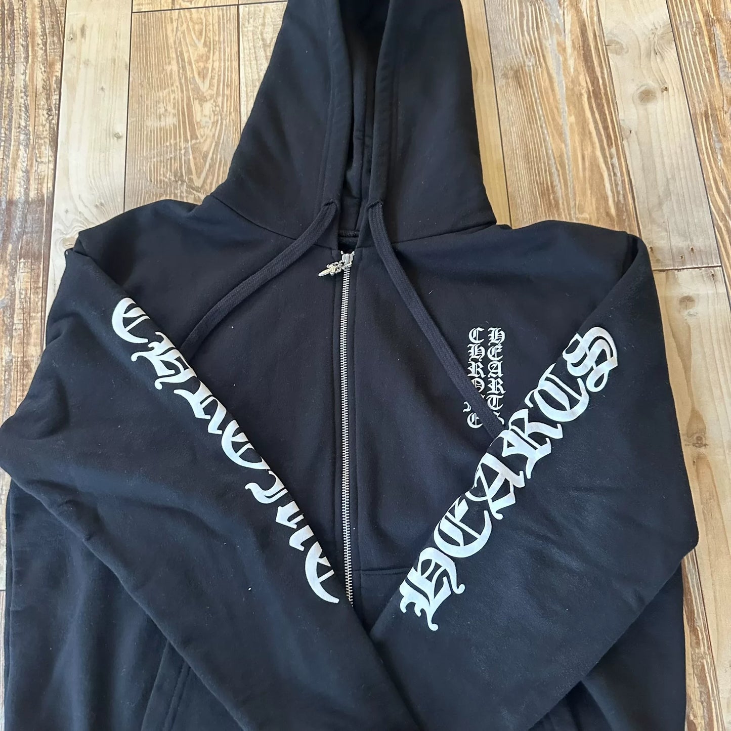 Chrome Hearts Black Sword Zip Hoodie