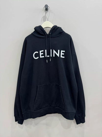 celine black oversized hoodie XXL size
