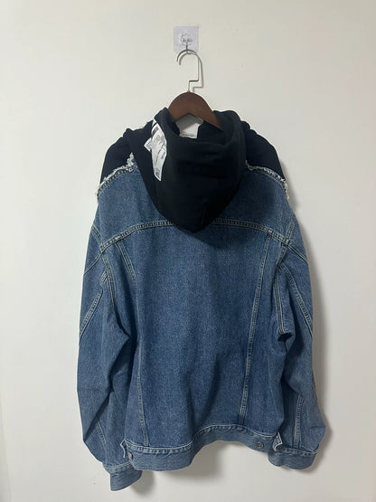 vetements 2020aw denim hooded jacket