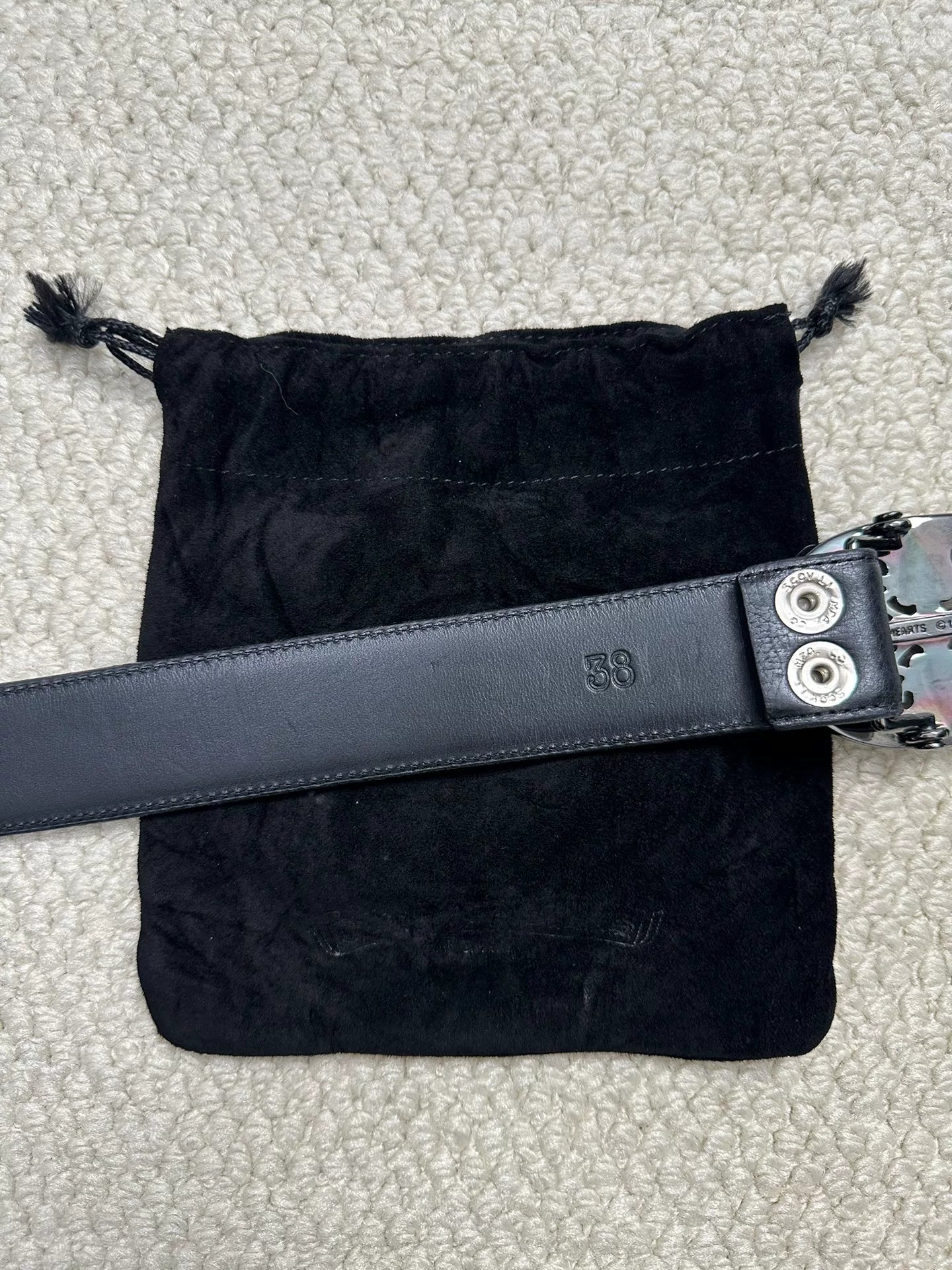 Chrome Hearts Cross Engraved Belt