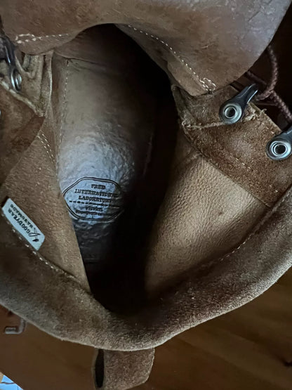 visvim beard boot-folk brown suede boots