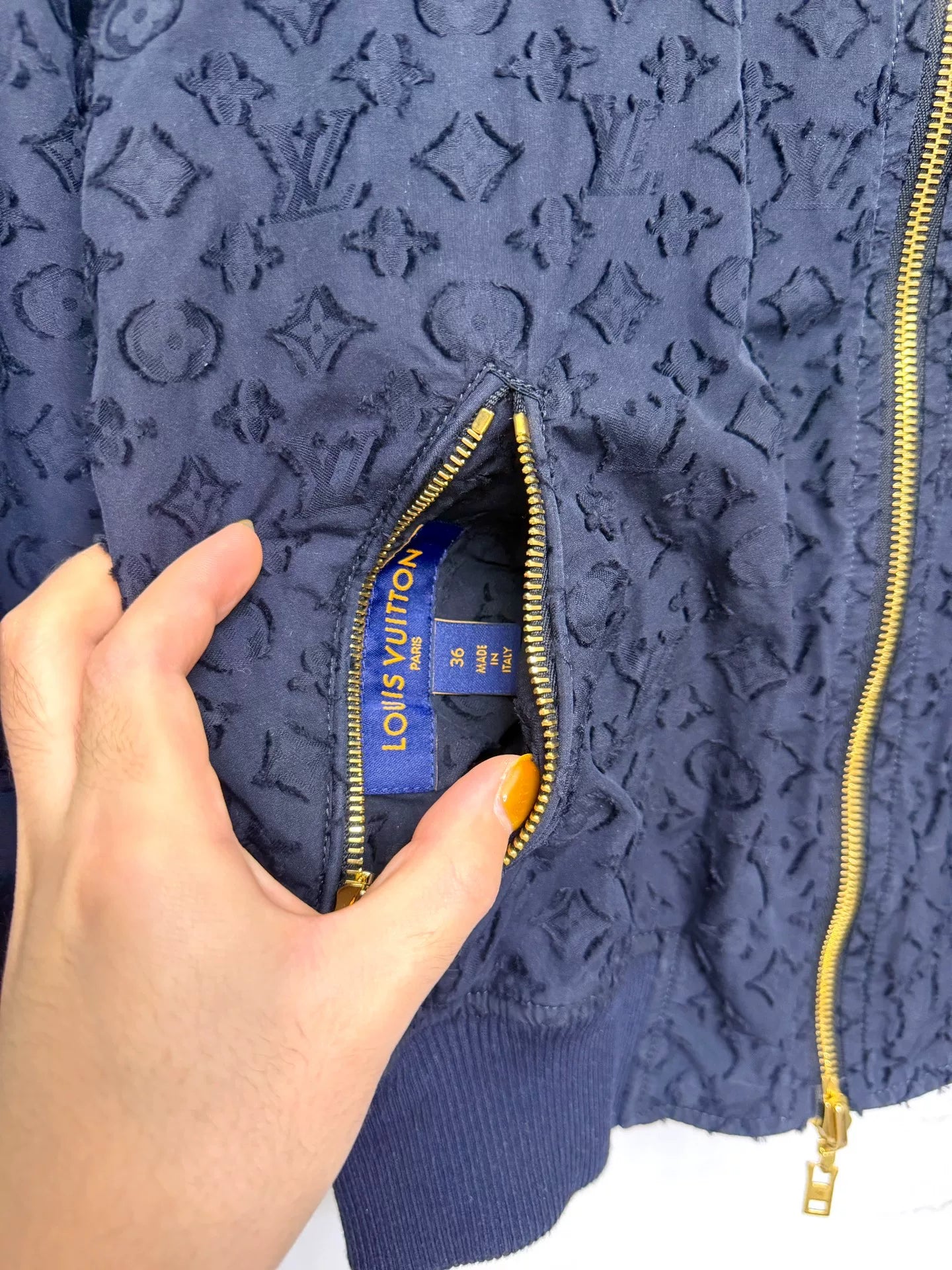 louis vuitton reversible pilot bomber jacket