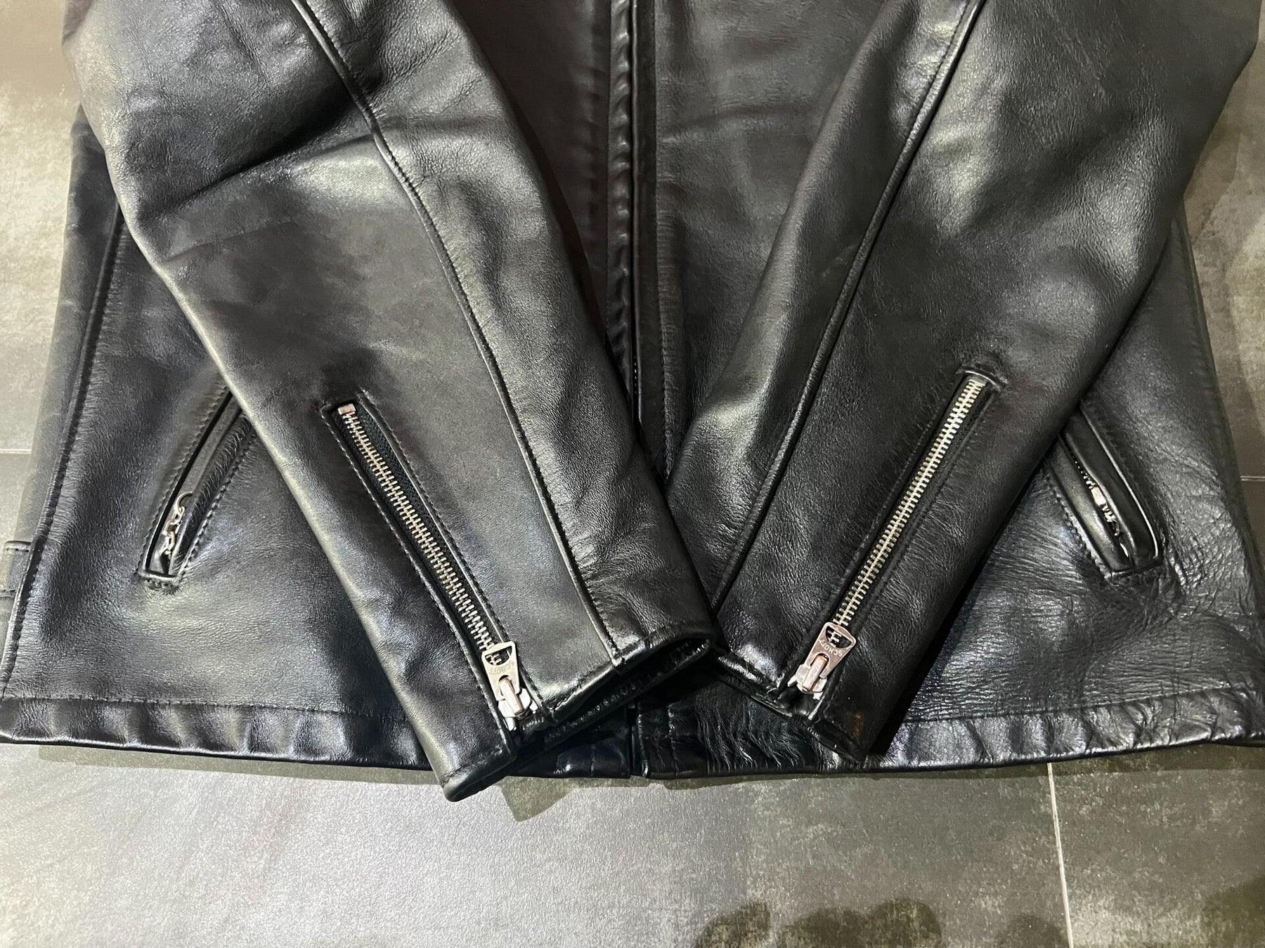 Schott NYC Classic Stand Collar Leather Jacket #641