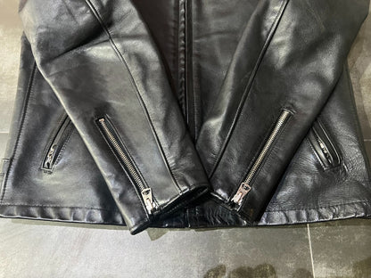 Schott NYC Classic Stand Collar Leather Jacket #641