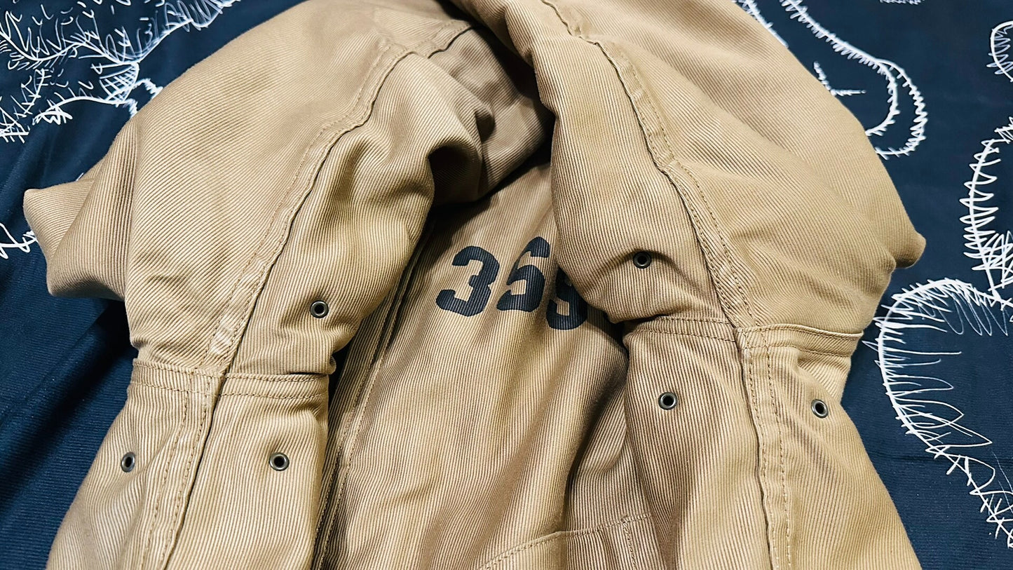 Navy Deck Jacket with Fleece Lining
