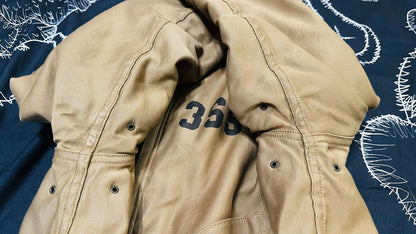 Navy Deck Jacket with Fleece Lining
