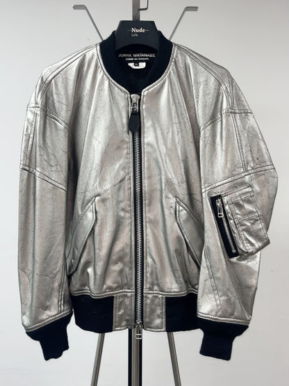 silver bomber jacket by junya watanabe
