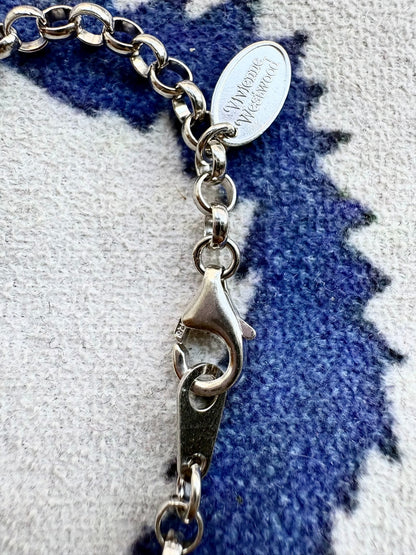 Vivienne Westwood Vintage 925 Silver Orb Necklace