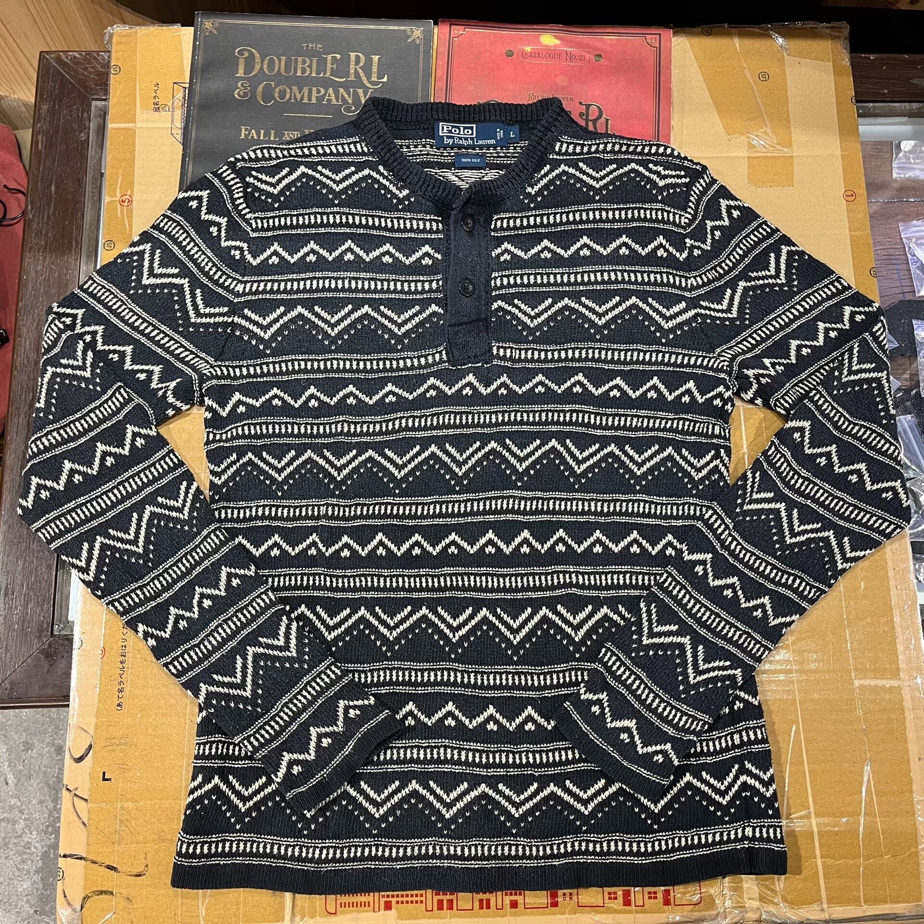 Ralph Lauren Double RL Henley Sweater