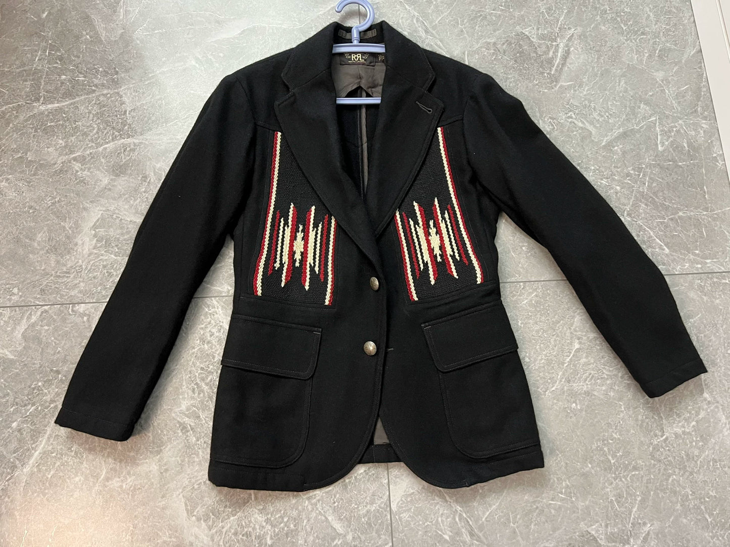 elegant rrl wool blazer with unique design