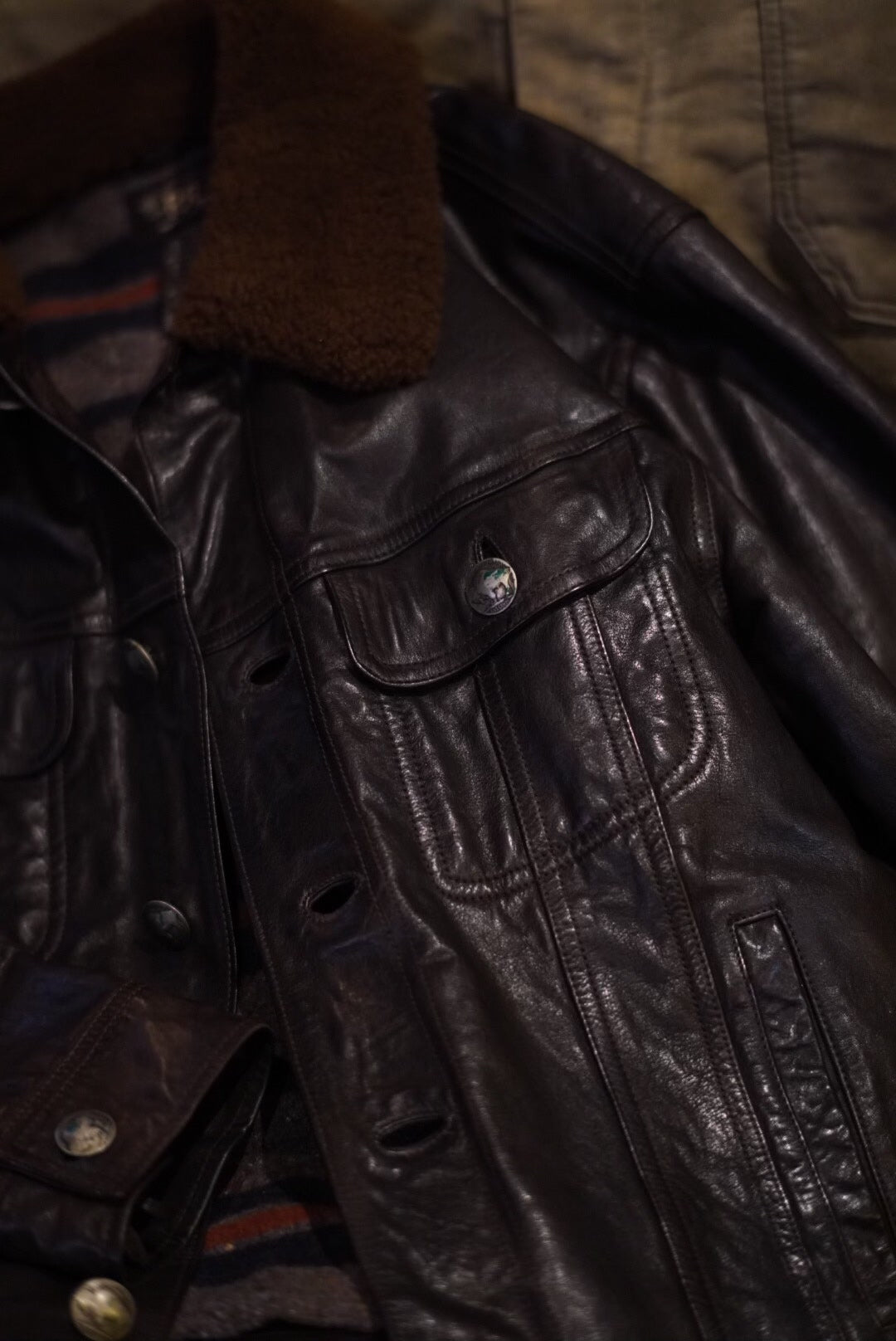 RRL Double RL Leather Jacket M