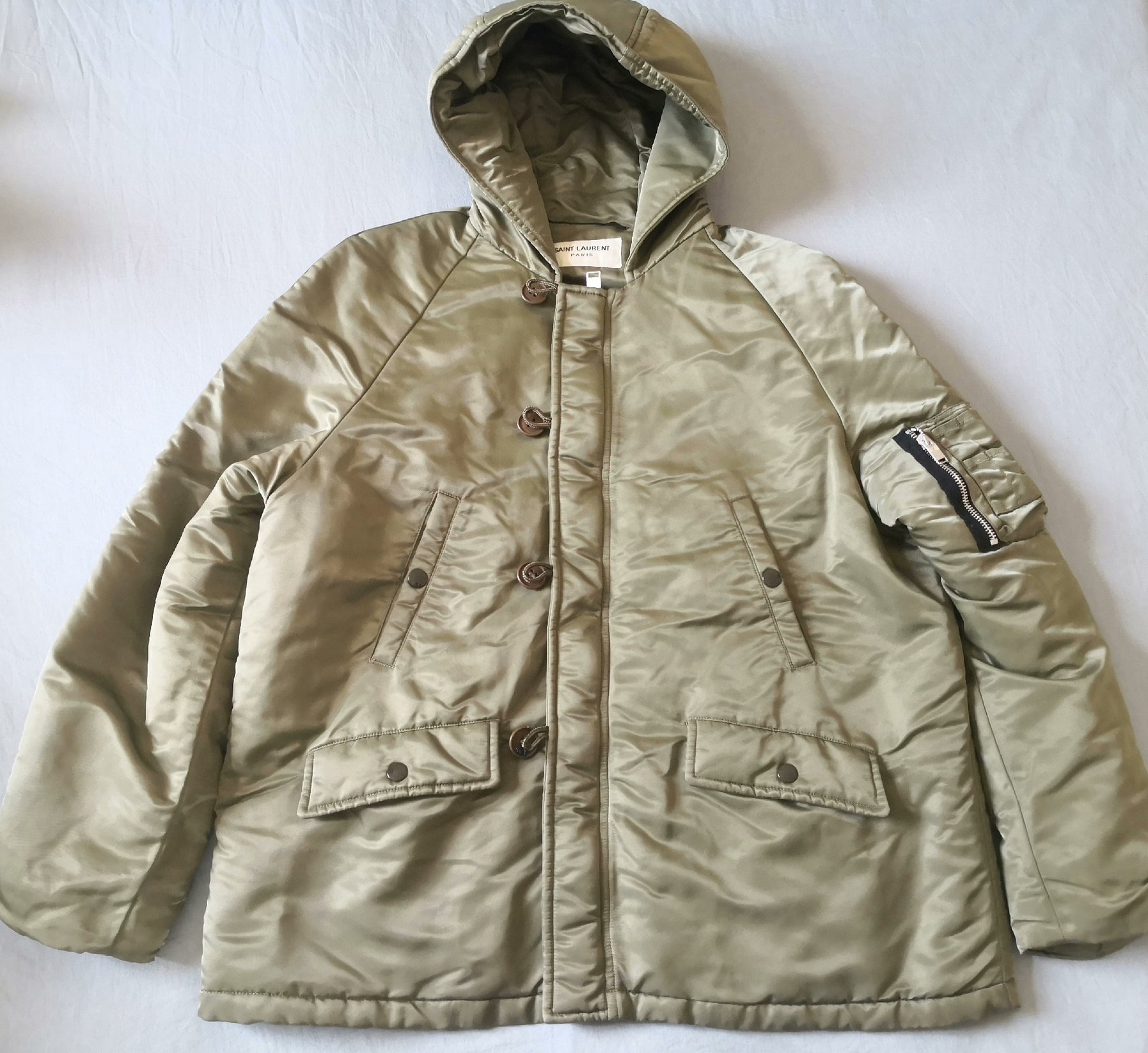 Saint Laurent MA1 Olive Green Padded Jacket