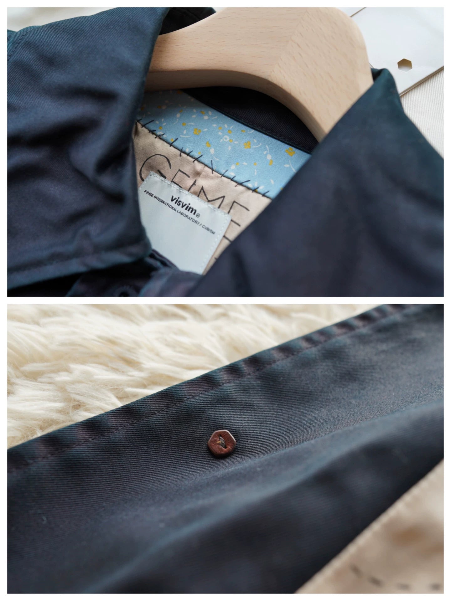 visvim Herge Coat Indigo Overdye Isetan Limited