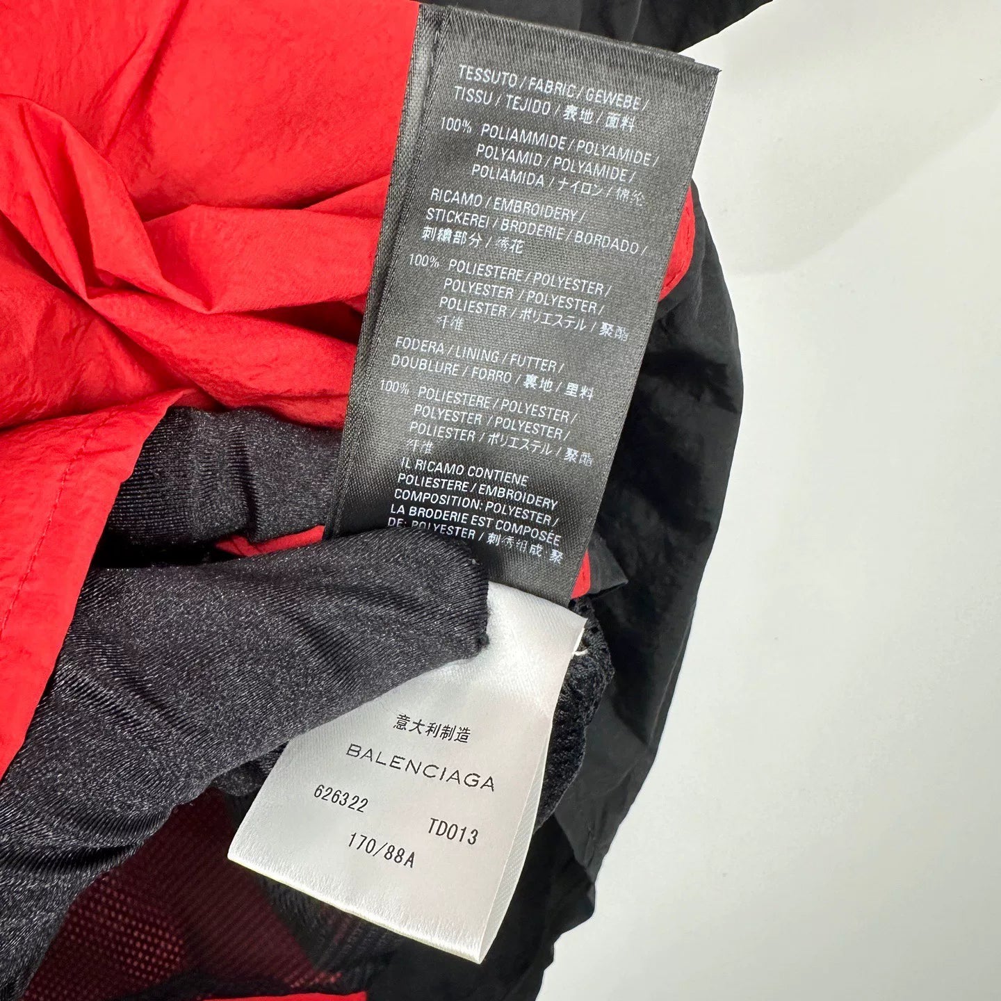 Balenciaga Color Block Half Sleeve Jacket