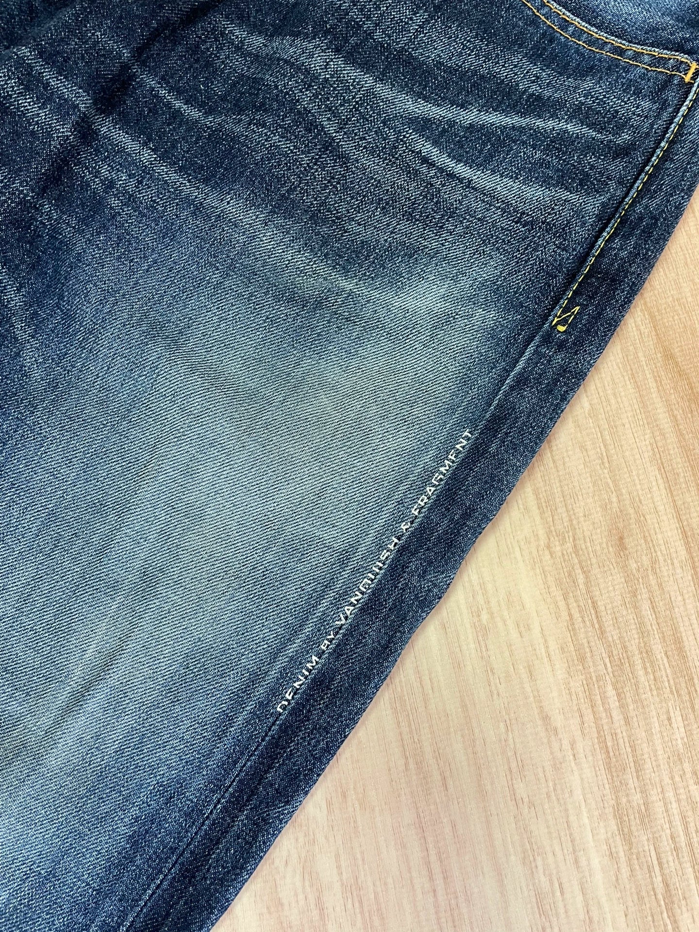 denim by vanquish fragment blue jeans