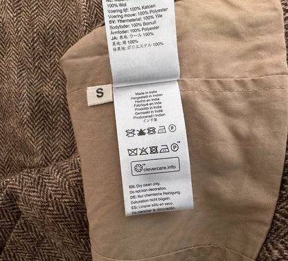 universal works harris tweed jacket s size