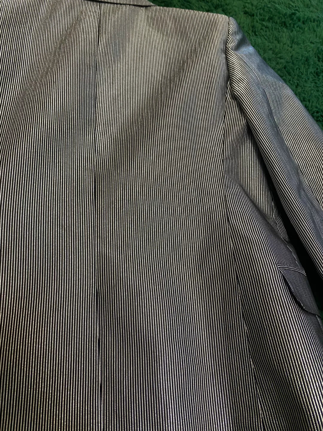 Saint Laurent Paris Gray Pinstripe Blazer