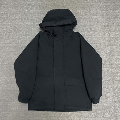 black waterproof puffer jacket by BEAMS