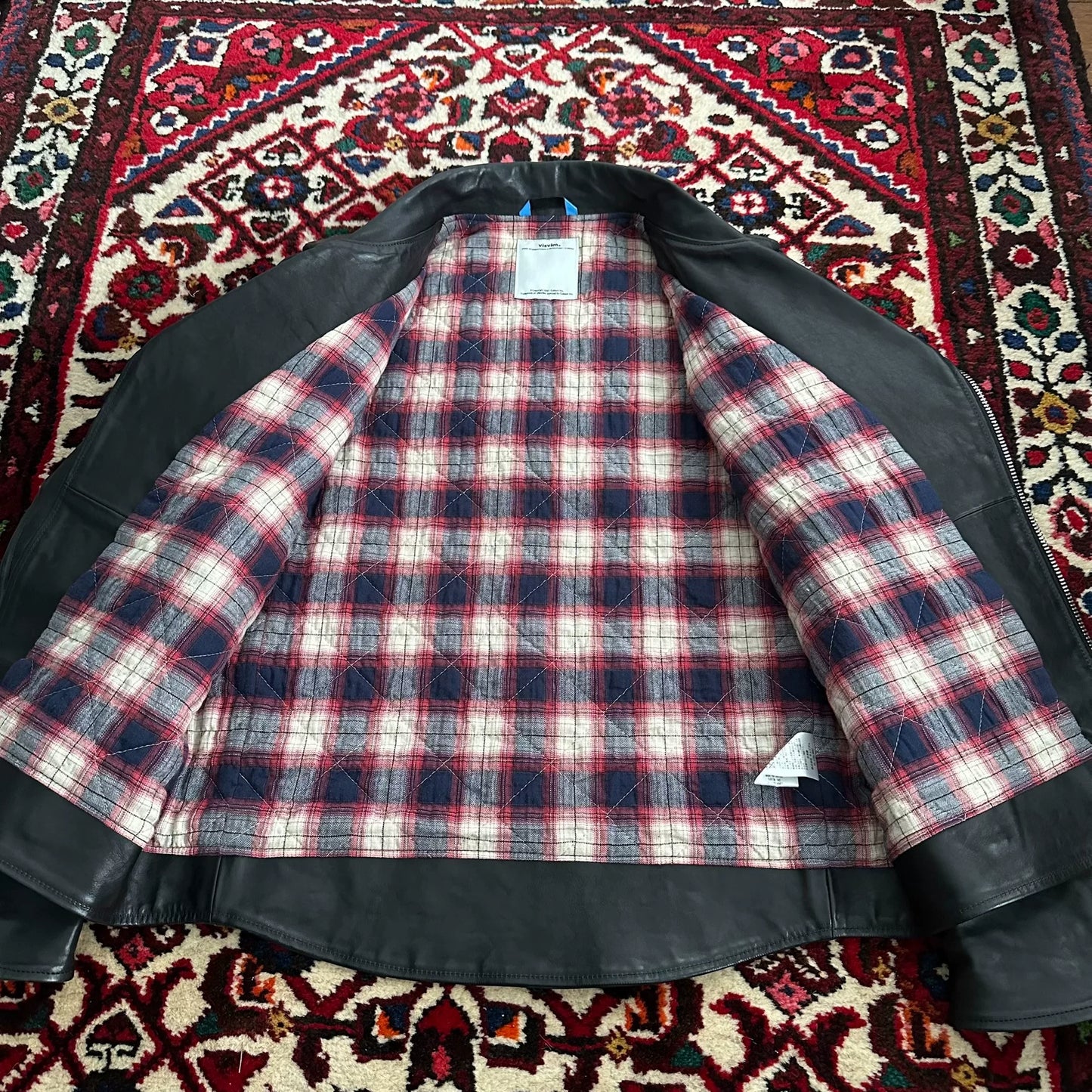 visvim leather motorcycle jacket size M