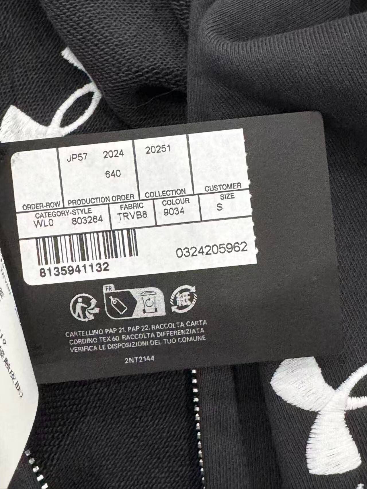 Balenciaga Under Armour Zip Hoodie Size S