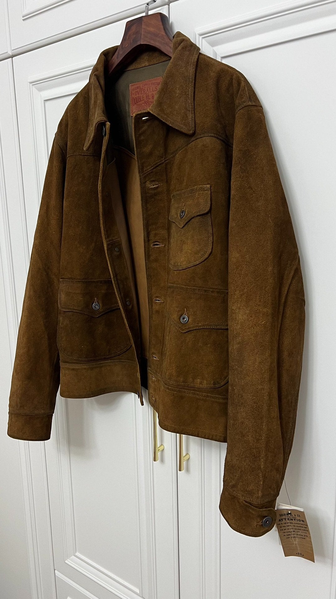 RRL 2025 Suede Three-Pocket Leather Jacket