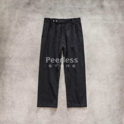 A.PRESSE Silk Cotton Casual Trousers