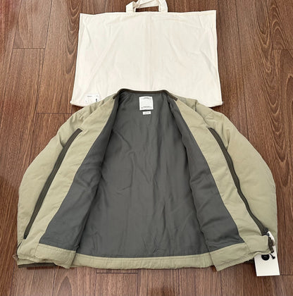 visvim harrier rig down jacket in beige