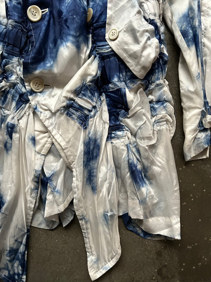 comme des garçons homme plus blue porcelain coat