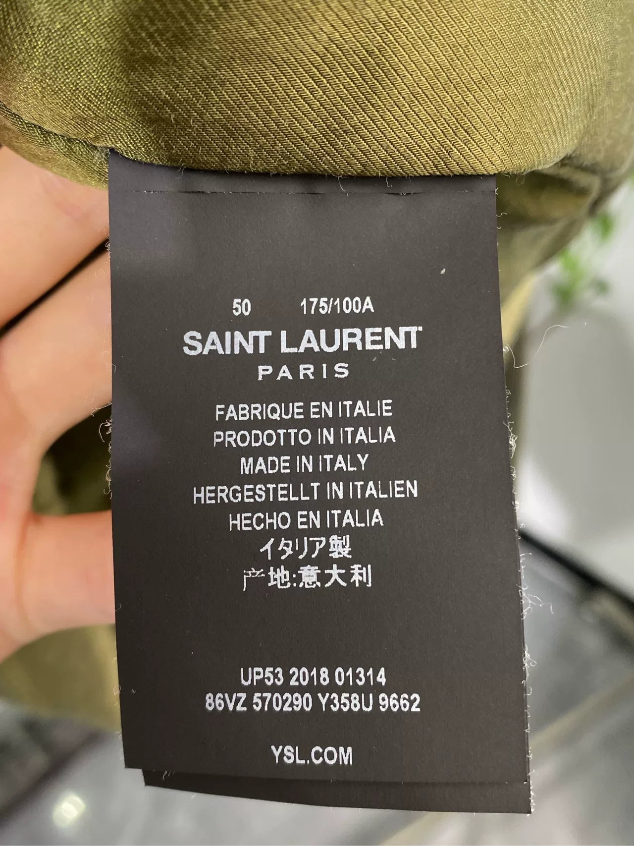 Saint Laurent Camouflage Biker Jacket