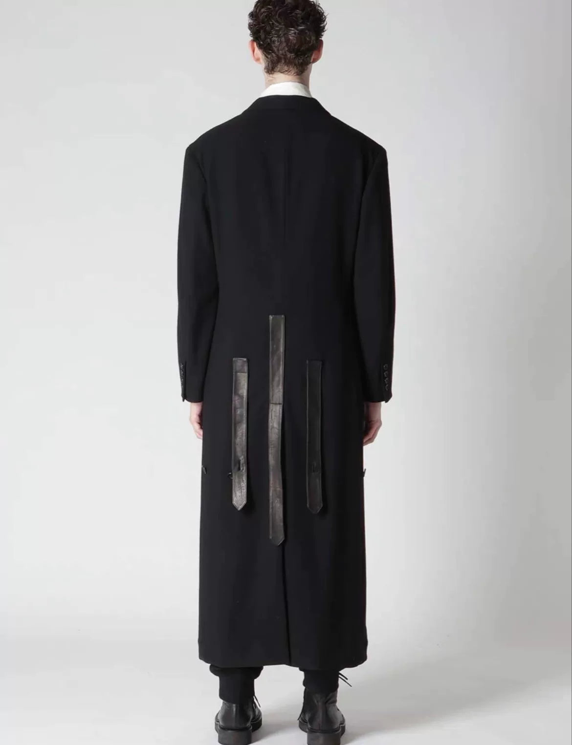 Yohji Yamamoto Black Striped Coat