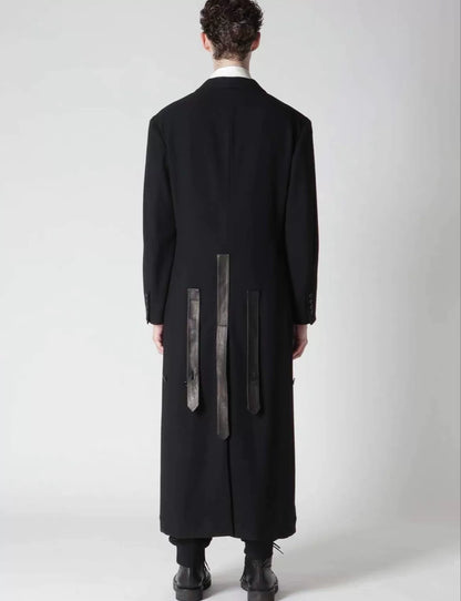 Yohji Yamamoto Black Striped Coat