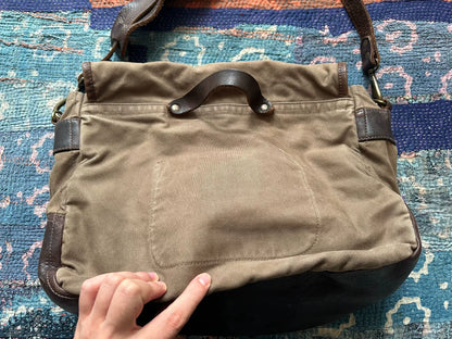 rrl messenger bag with shoulder strap