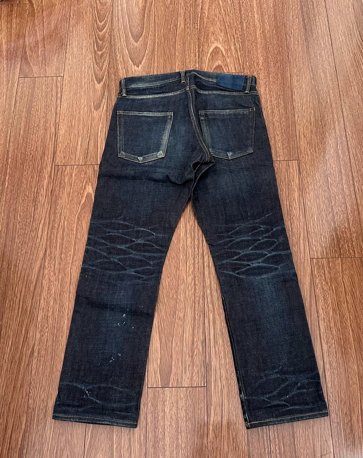 visvim social sculpture non-washed denim pants