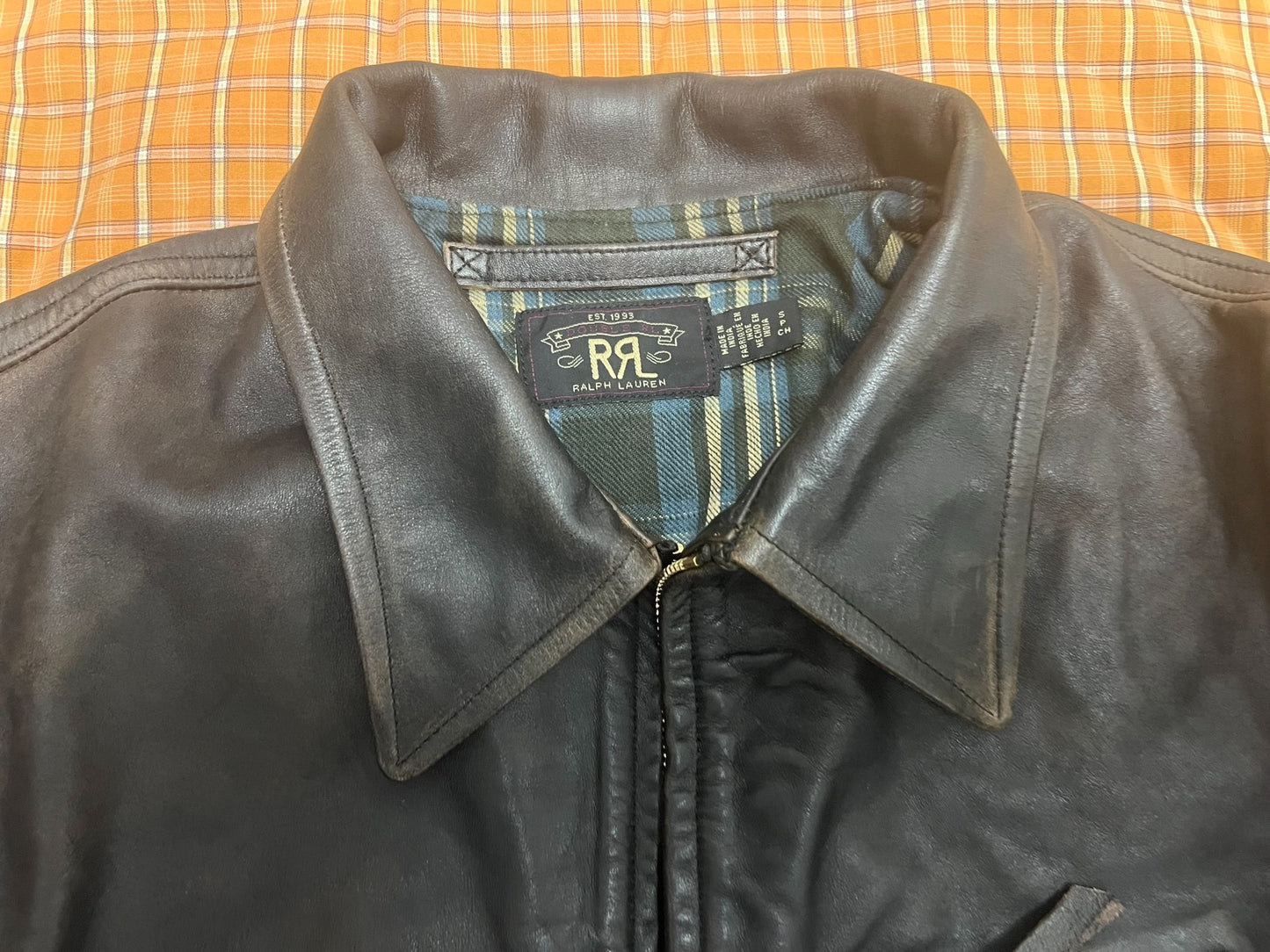 RRL 1930s Style Leather Jacket