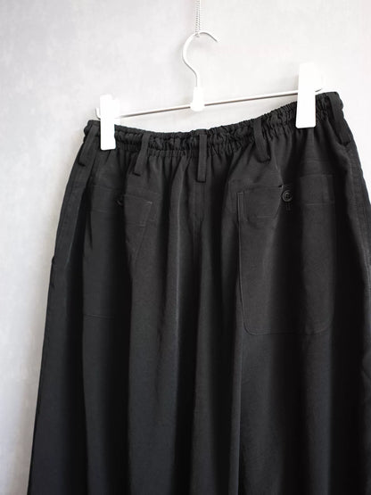 yohji yamamoto low-crotch asymmetrical pants