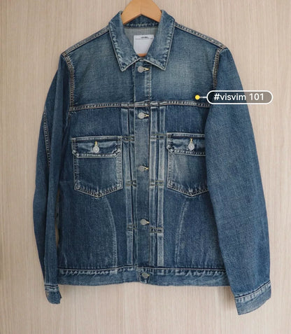 Visvim 11SS 101JKT Snake Skin Wash Denim Jacket