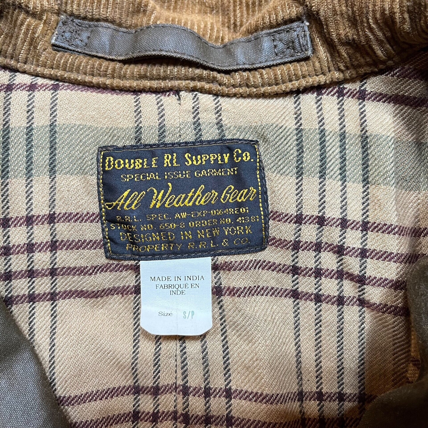 rl double ralph lauren oil wax jacket