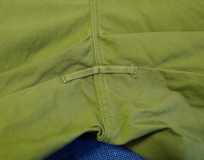Descendant D-65M Satin Shorts in Olive Green