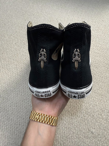 Chrome Hearts Converse Cross Patch Canvas