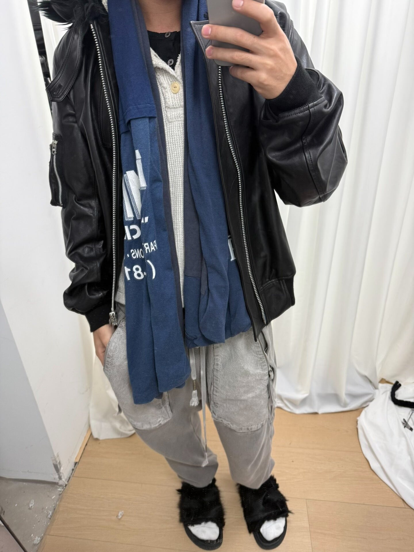 undercover vintage tee remake with scarf design