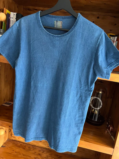 visvim 2015 Blue Dye Short Sleeve T-shirt