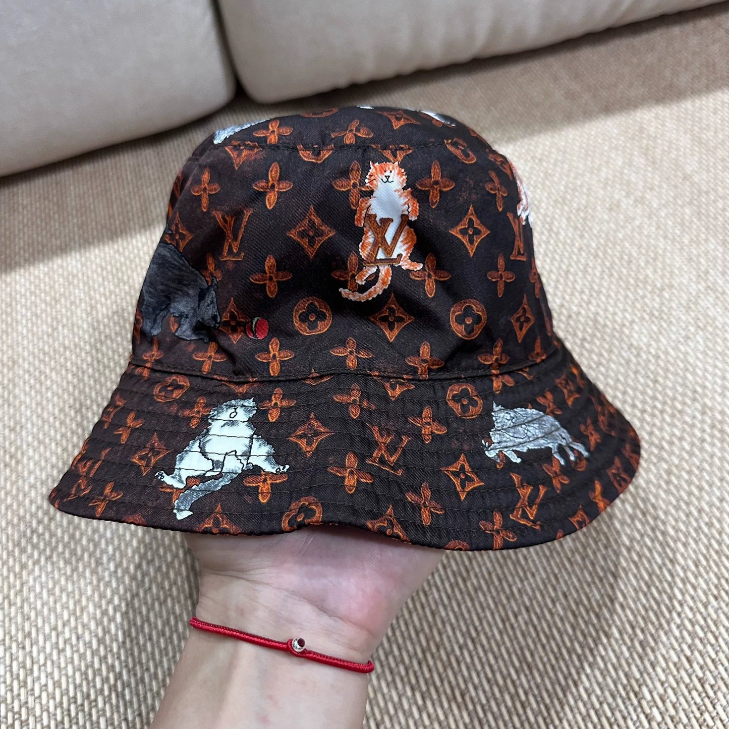 Louis Vuitton Graffiti Printed Fisherman Hat