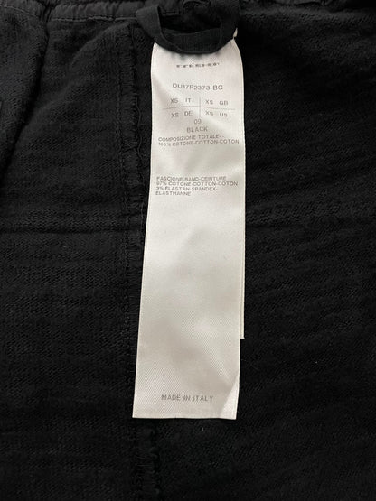 rick owens black cropped pants xs size